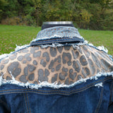 Animal Print Denim Jacket