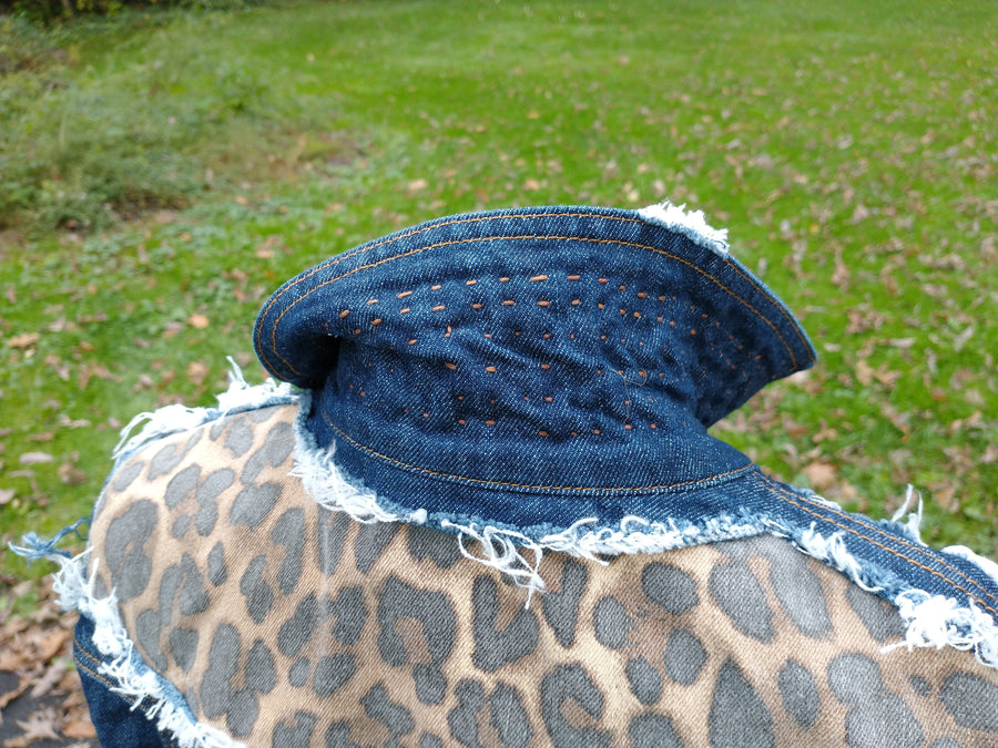 Leopard Denim Jacket