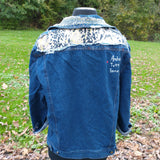 Lime Print Denim Jacket