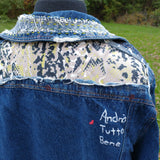 Lime Print Denim Jacket