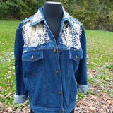 Lime Print Denim Jacket